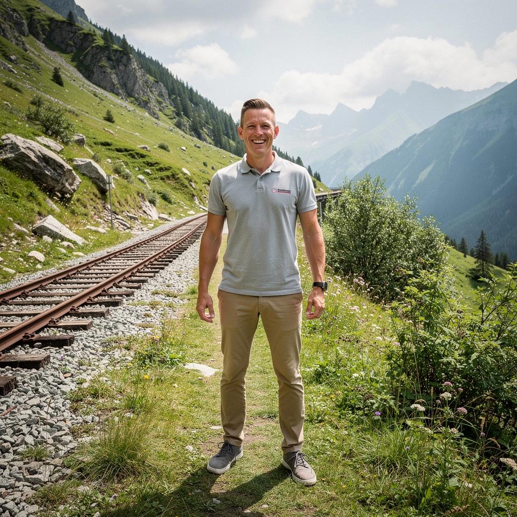 Blick auf eine Bergbahn, die steile Hänge mit dichtem Nadelwald in Deutschland erklimmt.